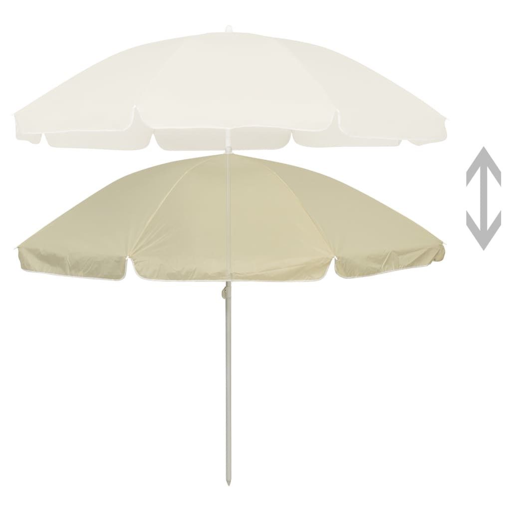 vidaXL Sonnensegel Strandschirm Sandgelb 240 cm, günstig online kaufen