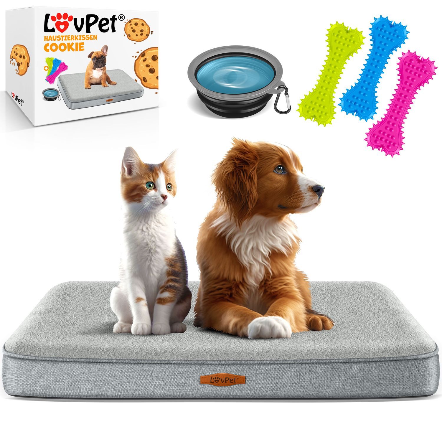 Lovpet Tierbett, Hundebett orthopädisches Hundekissen Hundekorb günstig online kaufen