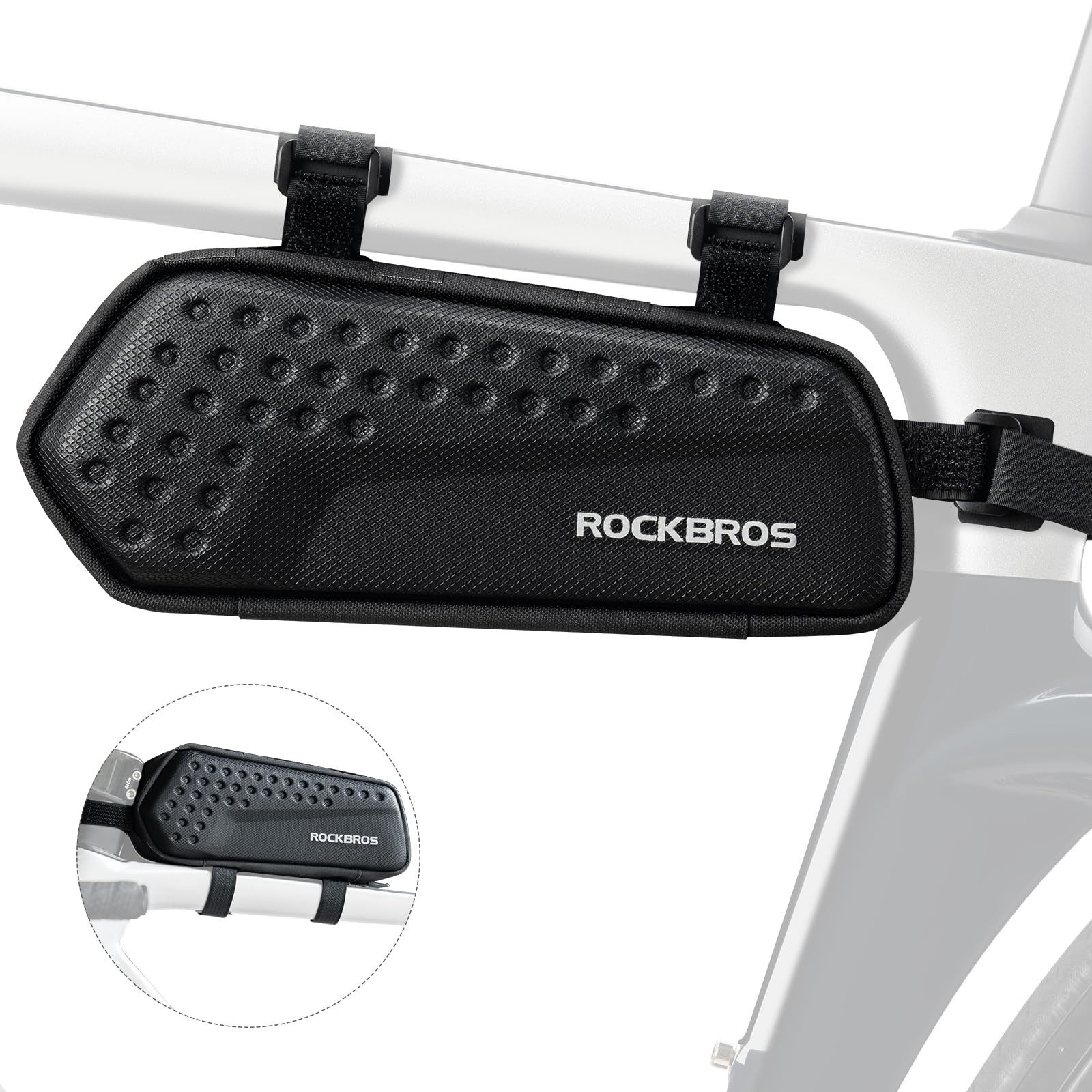 ROCKBROS Fahrradtasche Rahmentasche für Fahrrad (Tasche, 1.1L)
