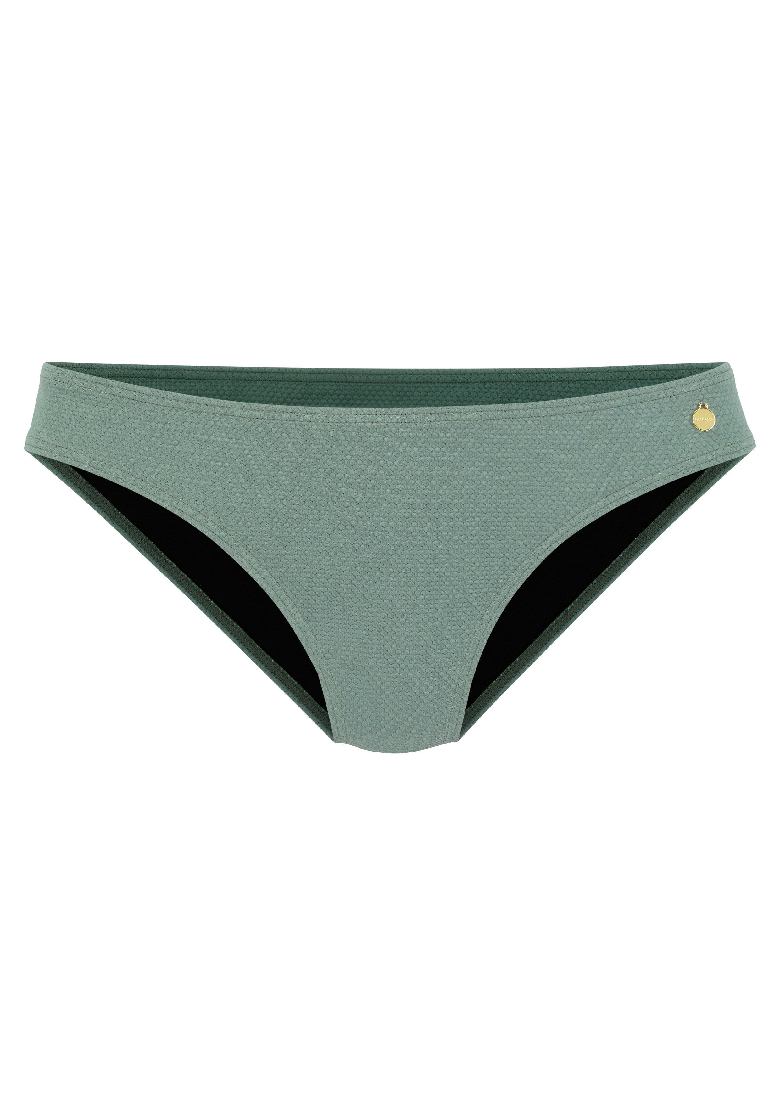 LASCANA Bikini-Hose Cana unifarben aus Strukturware günstig online kaufen