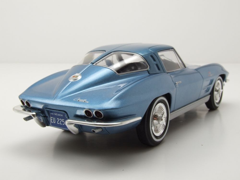 Franklin Mint 1/24 – Chevrolet Corvette C2 Stingray 1963 – Rouge – Modèle De Collection France