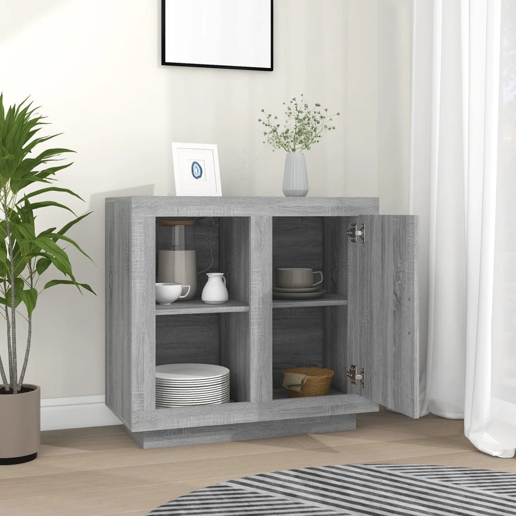 vidaXL Sideboard Sideboard Grau Sonoma 80x40x75 günstig online kaufen
