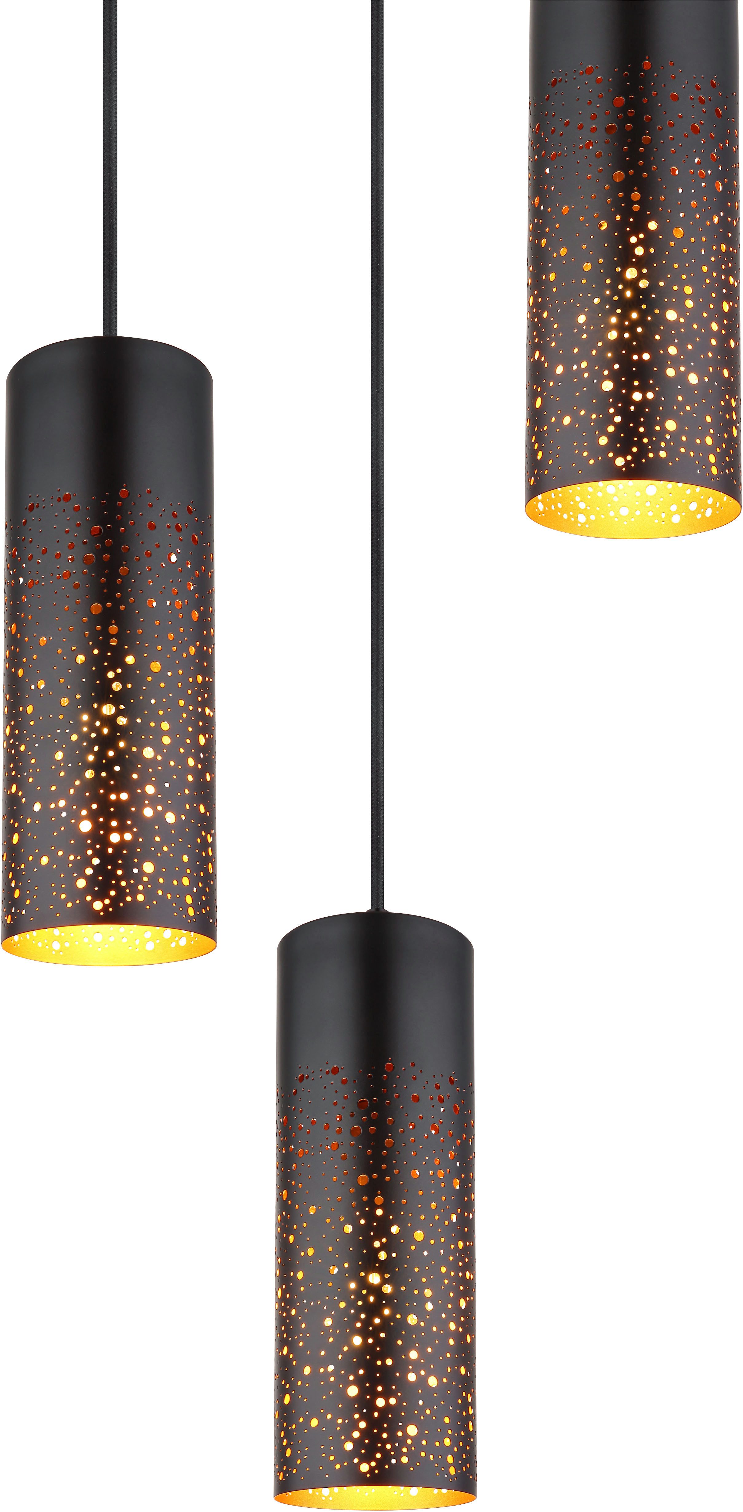 GLOBO LIGHTING Hängeleuchte CROCKY, ohne Leuchtmittel, Hängelampe/Pendelleuchte/Esszimmer/Wohnzimmer/Esstisch