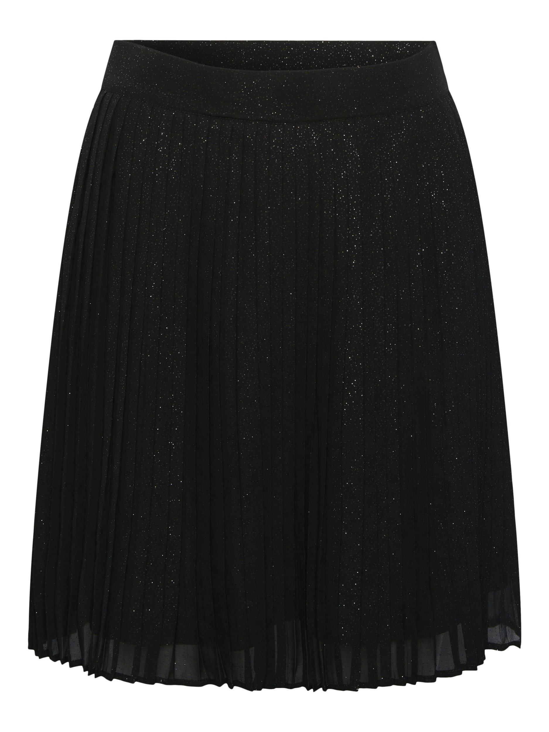 pieces Plisseerock - Glitzerrock - Midirock - PCLULU HW SHORT SKIRT KAC FC