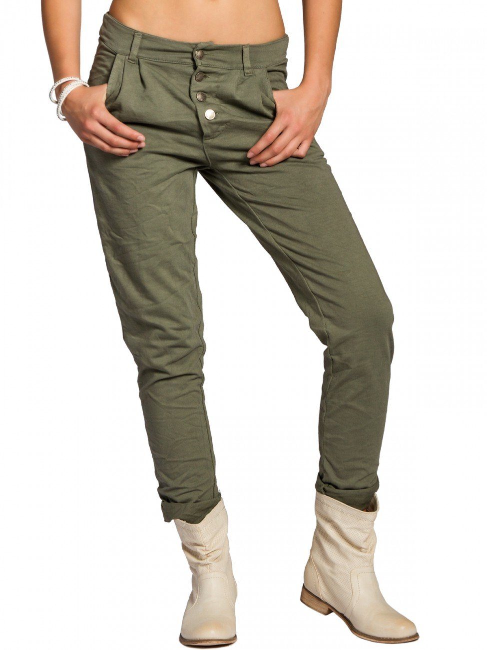 Caspar Stoffhose KHS027 Baumwoll Chino Hose