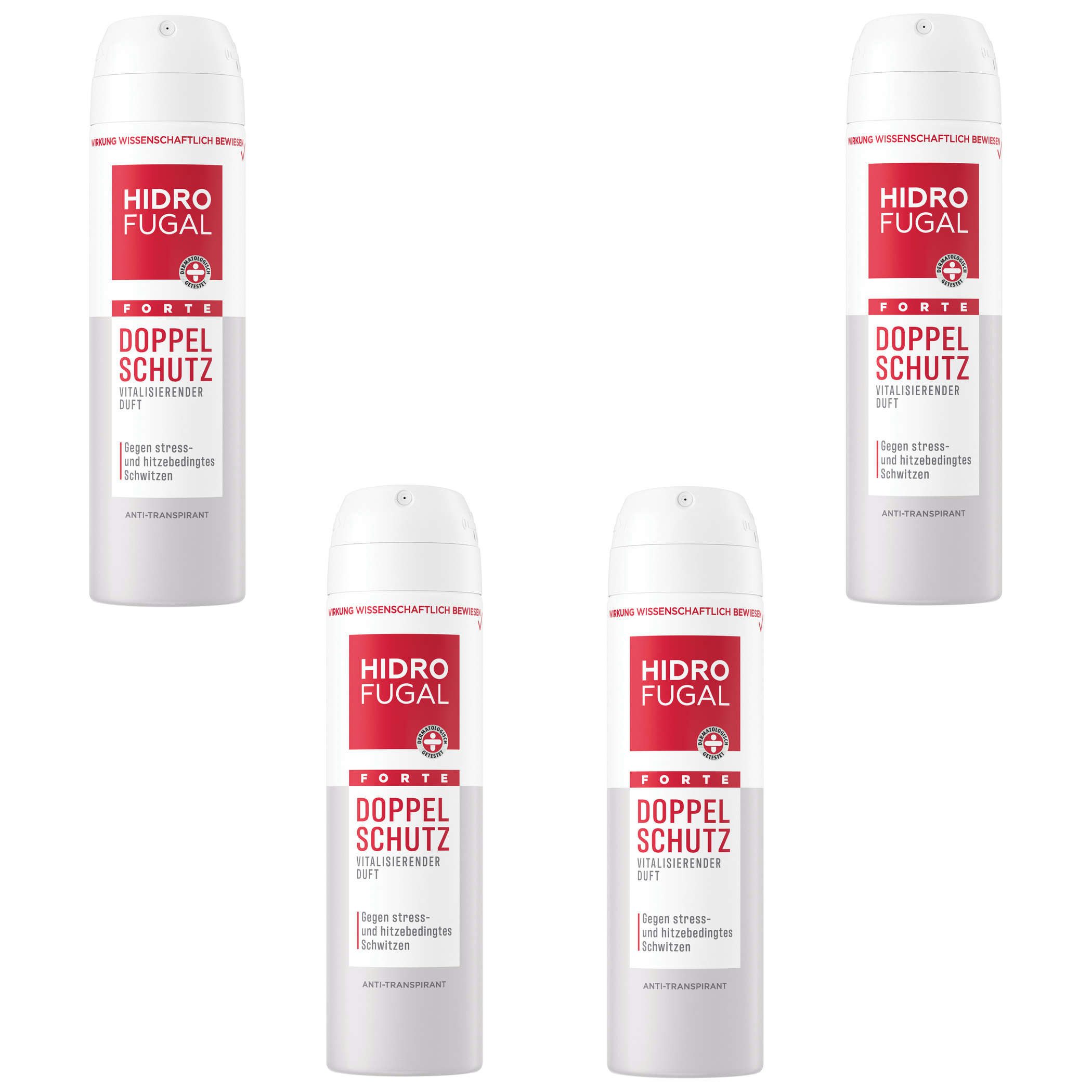 Deo-Spray HIDROFUGAL FORTE DOPPEL SCHUTZ 4 x 150 ml