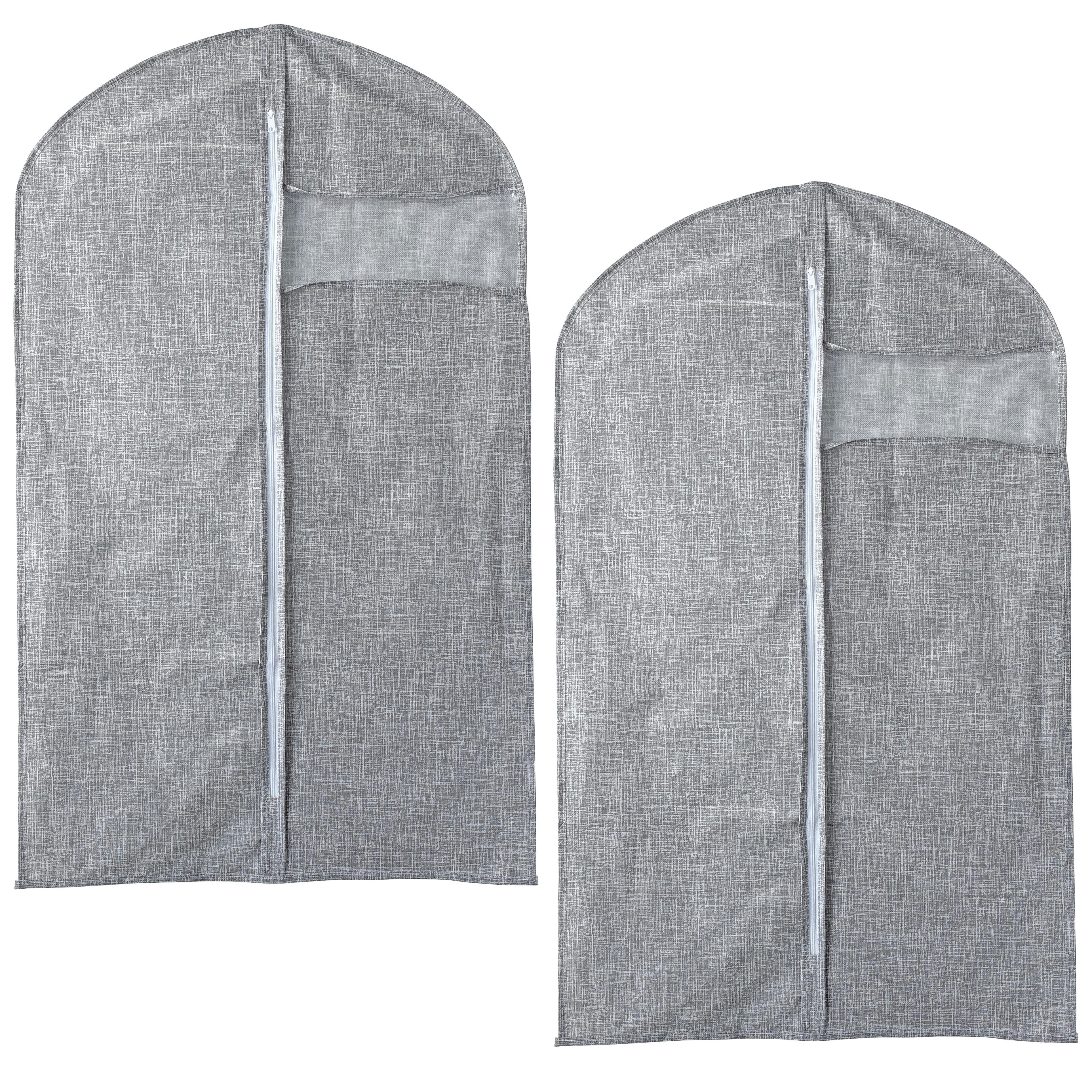 ESTEXO Aufbewahrungssystem Kleiderschutzhülle Klamottenhülle 60x100 cm 2er Set Kleiderhülle Kle