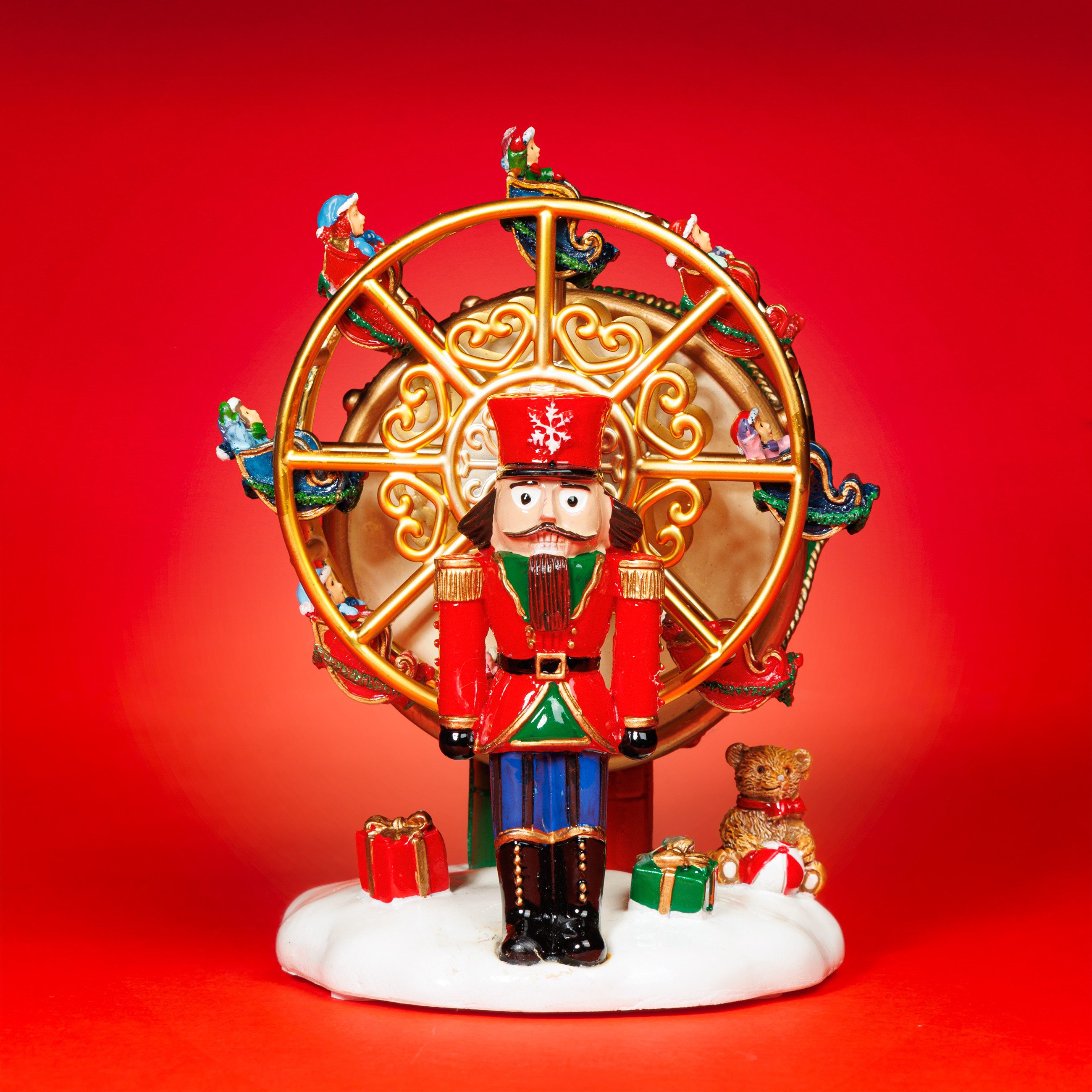 SIKORA Dekoobjekt SD14 Spieldose Spieluhr Weihnachten drehendes Riesenrad N günstig online kaufen