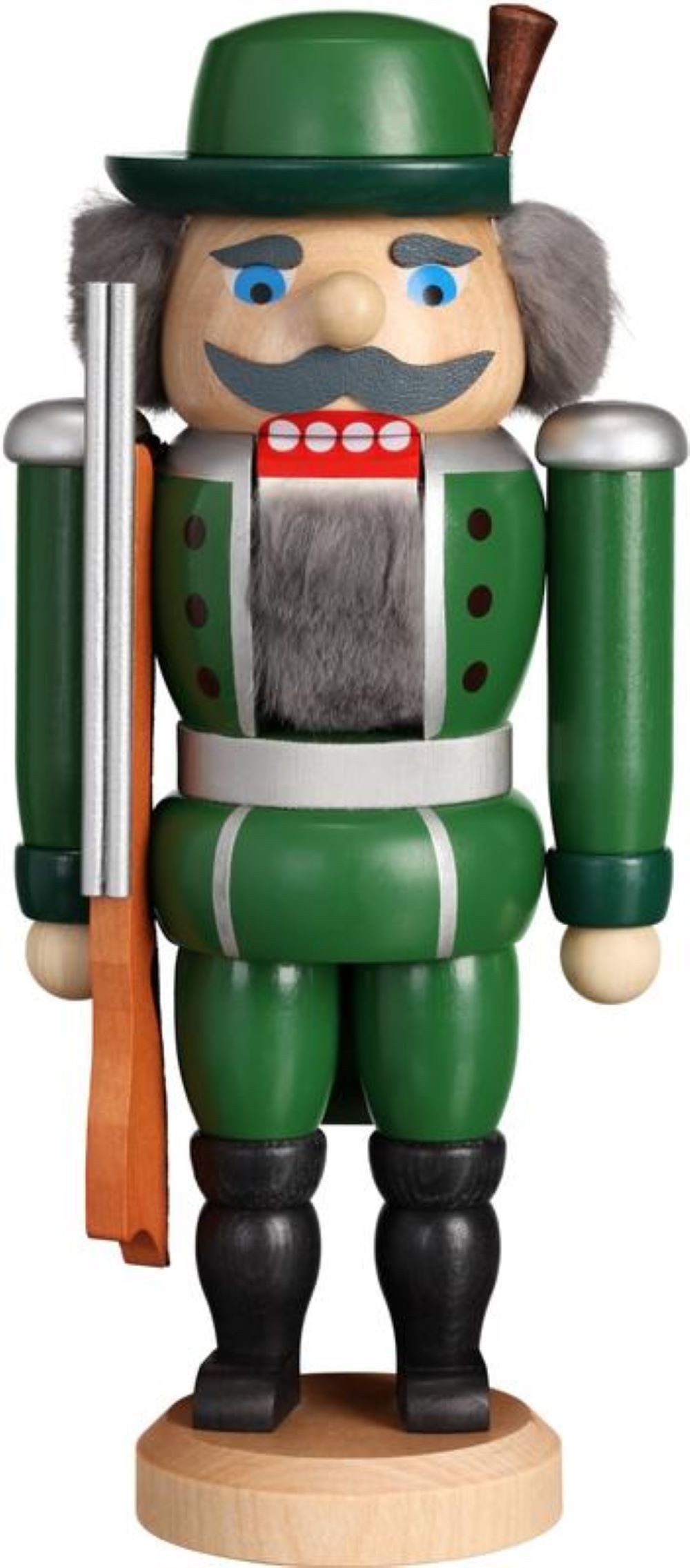 Seiffener Volkskunst Nussknacker Nussknacker Jäger aus dem Erzgebirge
