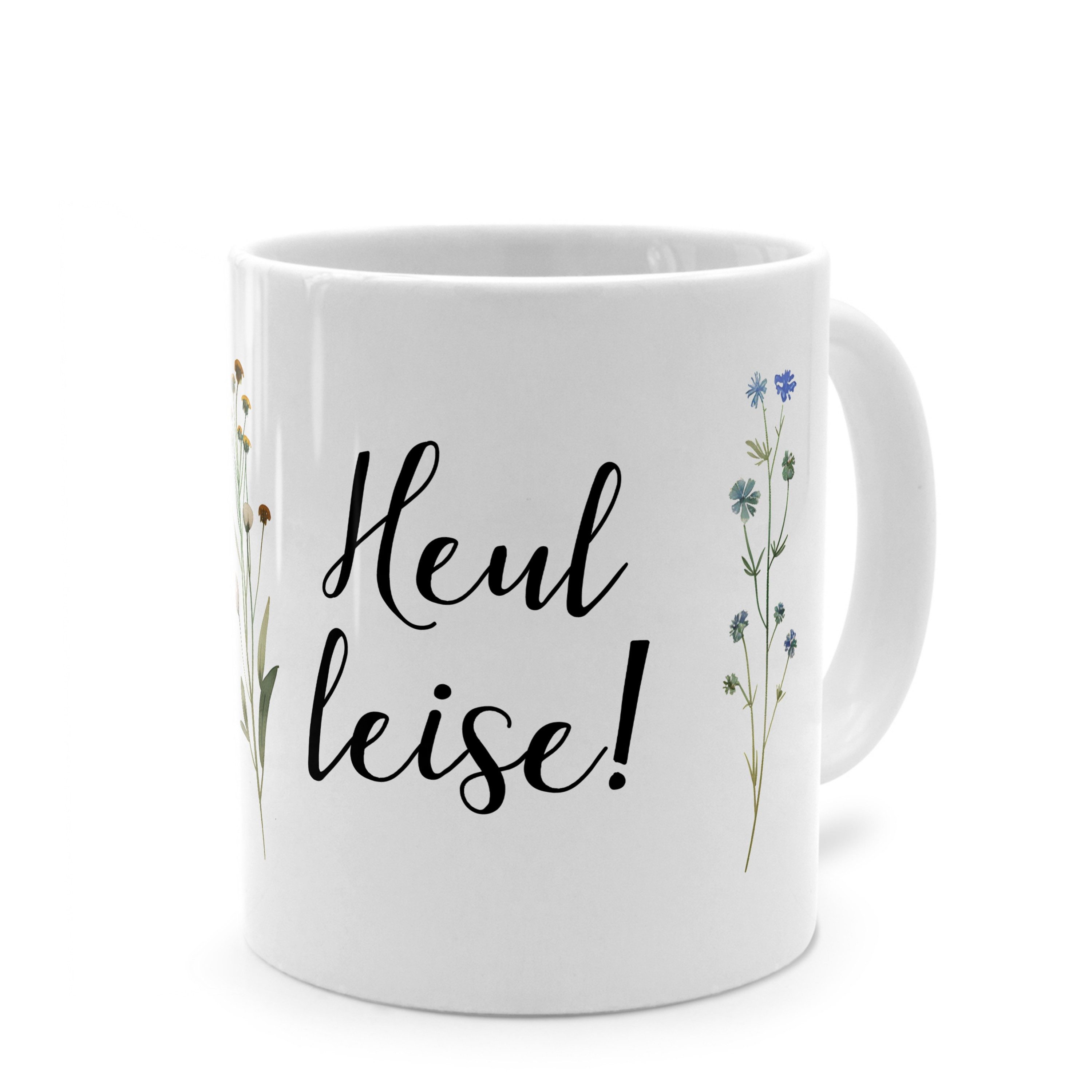 PhotoFancy Tasse mit lustigem Spruch 'Heul leise' - Sprüchetasse mit Humor, Tasse Standard - Weiß