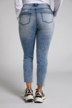 Ulla Popken Regular-fit-Jeans Jeans Sarah offener Saum schmales Bein High Waist