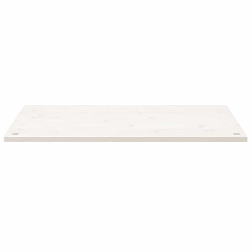 vidaXL Schreibtischplatte Schreibtischplatte Weiß 100x60x2,5 cm Massivholz Kiefer