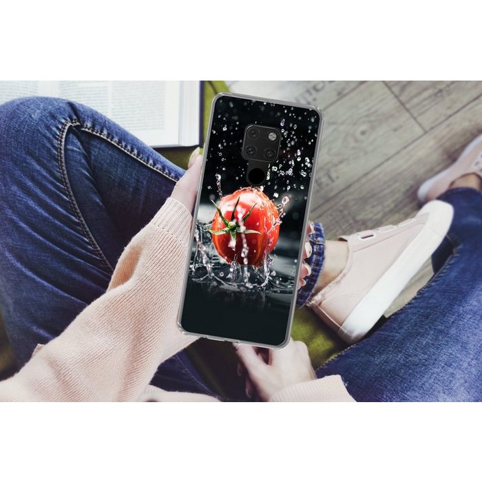 MuchoWow Handyhülle Tomate - Gemüse - Stilleben - Wasser - Rot Phone Case Handyhülle Huawei Mate 20 Silikon Schutzhülle RV10966