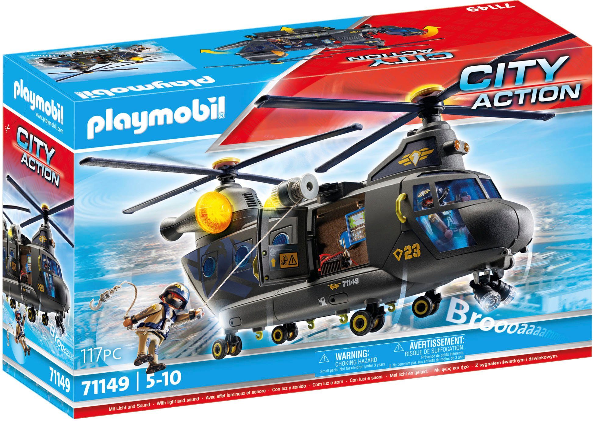 Playmobil® SWAT-Rettungshelikopter (71149), My Action Heroes Konstruktions- günstig online kaufen