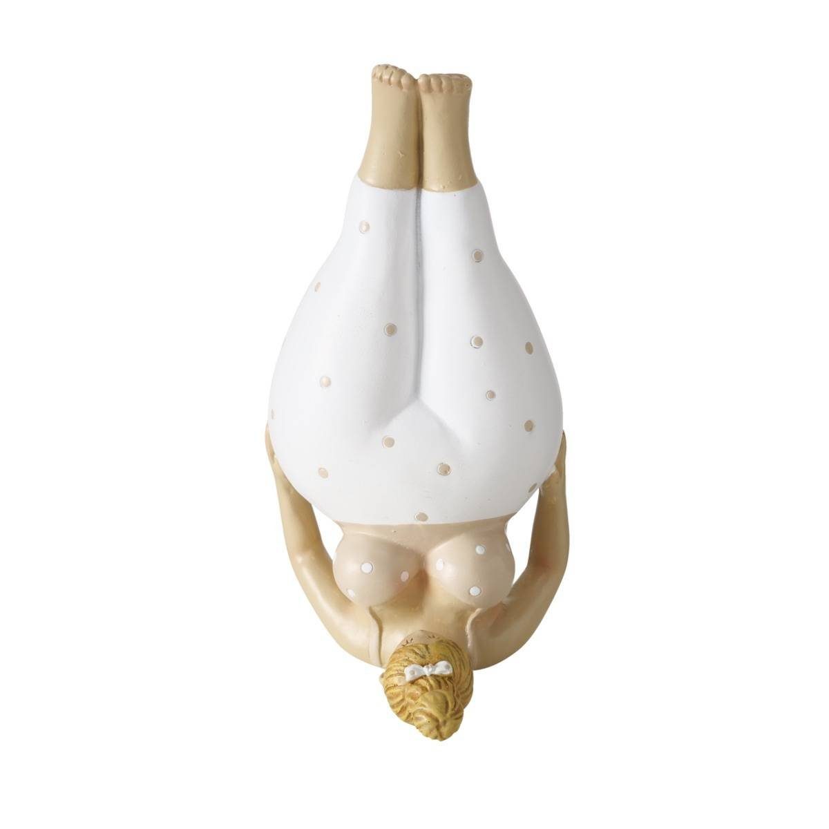 BOLTZE GRUPPE GmbH Dekofigur Porzellanfigur Yoga, Frau, 22 cm (Deko-Objekt, Deko-Objekt)
