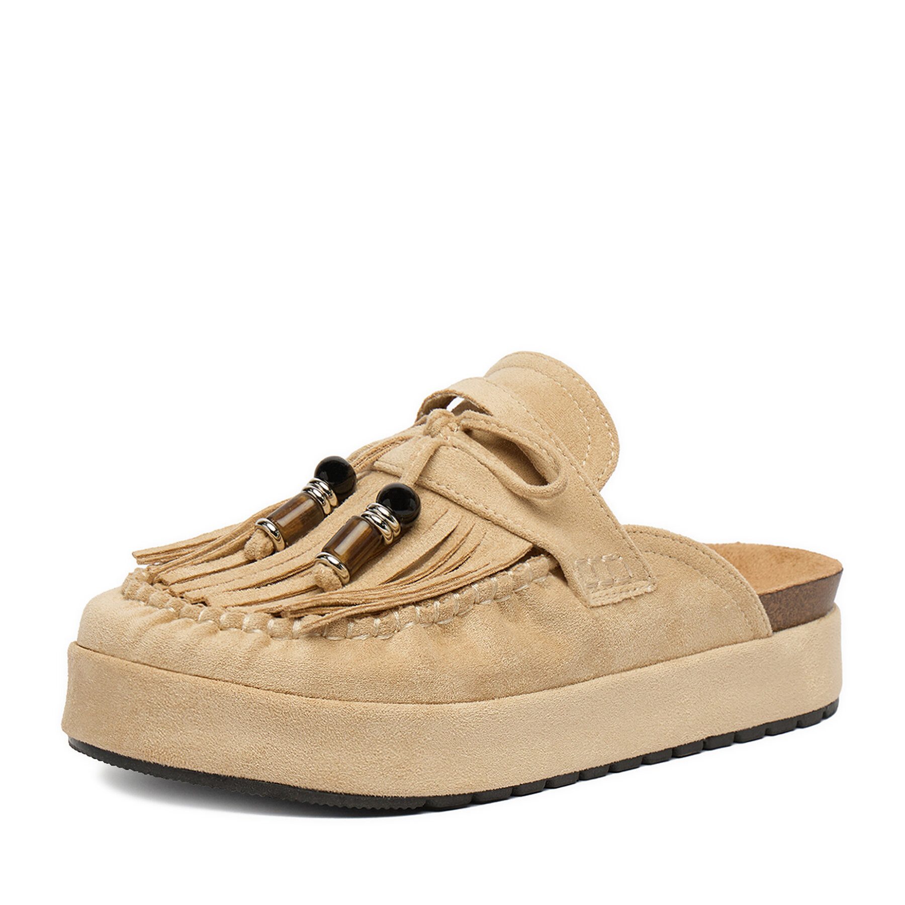 DeeZee Deezee Damen-Flip-Flops Beige Badepantolette
