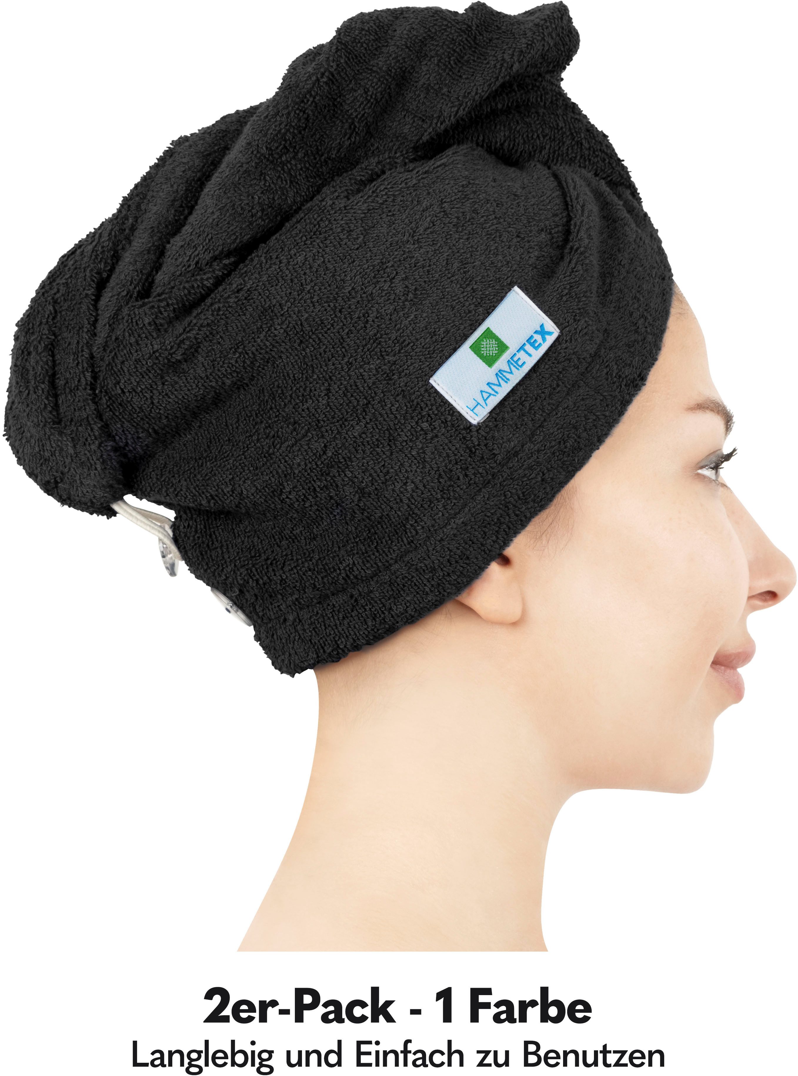 HAMMETEX Turban-Handtuch 2er Set Haarturban Damen, günstig online kaufen