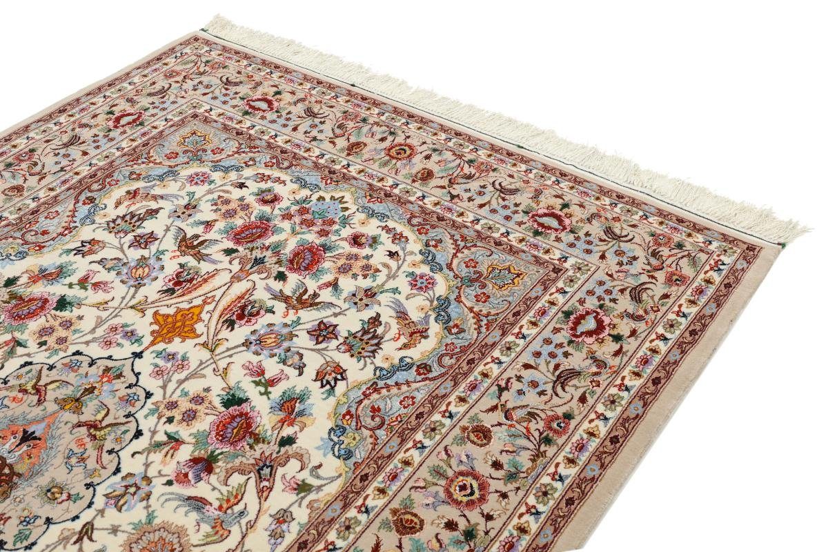 Orientteppich Isfahan Seidenkette 153x232 Handgeknüpfter rechteckig, Nain Trading, mm Orientteppich, Höhe: 6