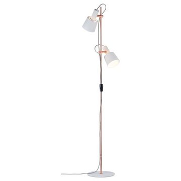 Paulmann Stehlampe Neordic Stehleuchte Haldar, E14, weiß, kupfer, 2-flammig, keine Angabe, Leuchtmittel enthalten: Nein, warmweiss, Stehlampe, Standlampe