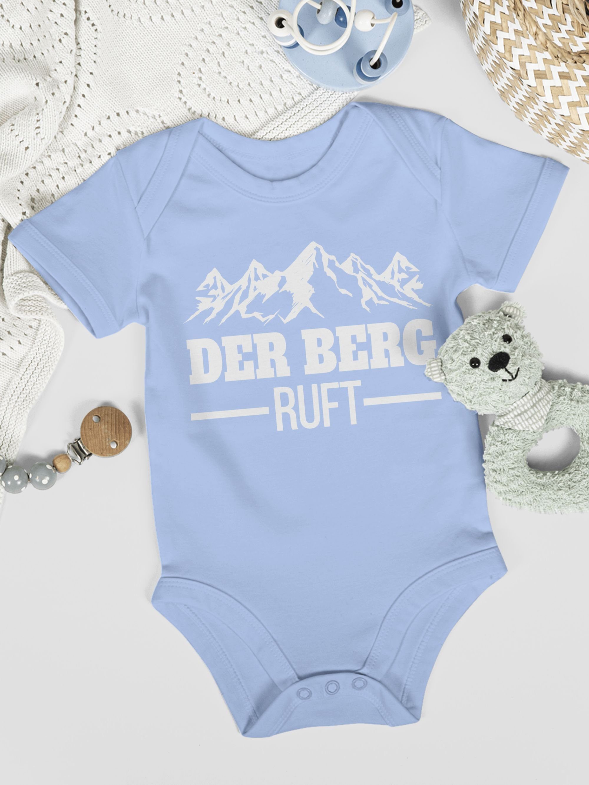 Shirtracer Bewegung Sport ruft Der & Berg Baby Babyblau 2 Shirtbody