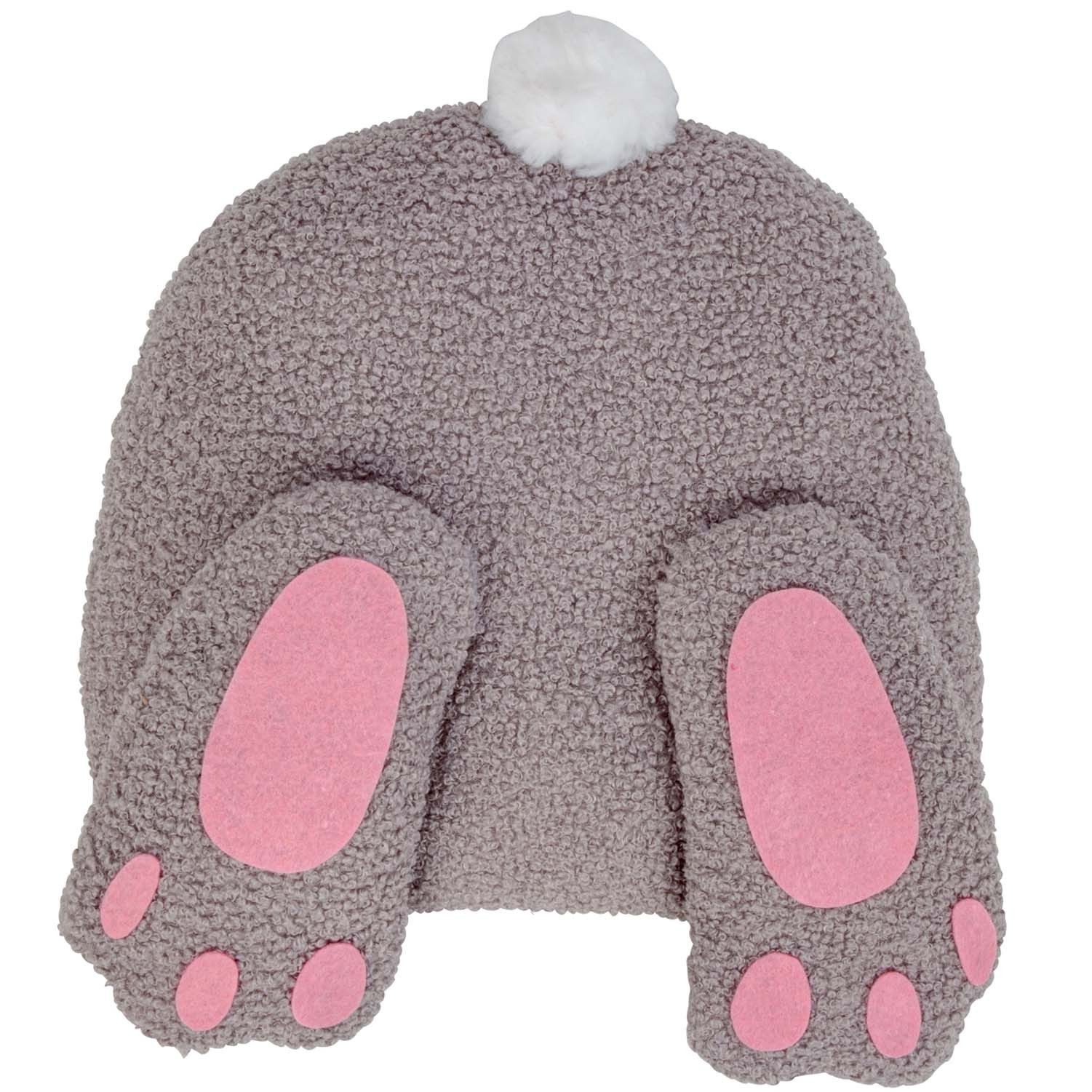 Mel-O-Design Dekokissen Osterdekoration " Hasenpopo " Kissen, Lustige Geschenkidee zu Ostern, Osterdeko, Plüschkissen Hase