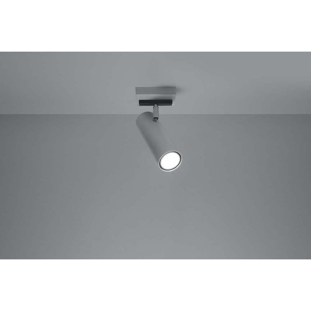 Deckenspot, LED inklusive, Stahl Weiß nicht Verstellbarer Spot Deckenlampe etc-shop Deckenleuchte Wohnzimmer Leuchtmittel