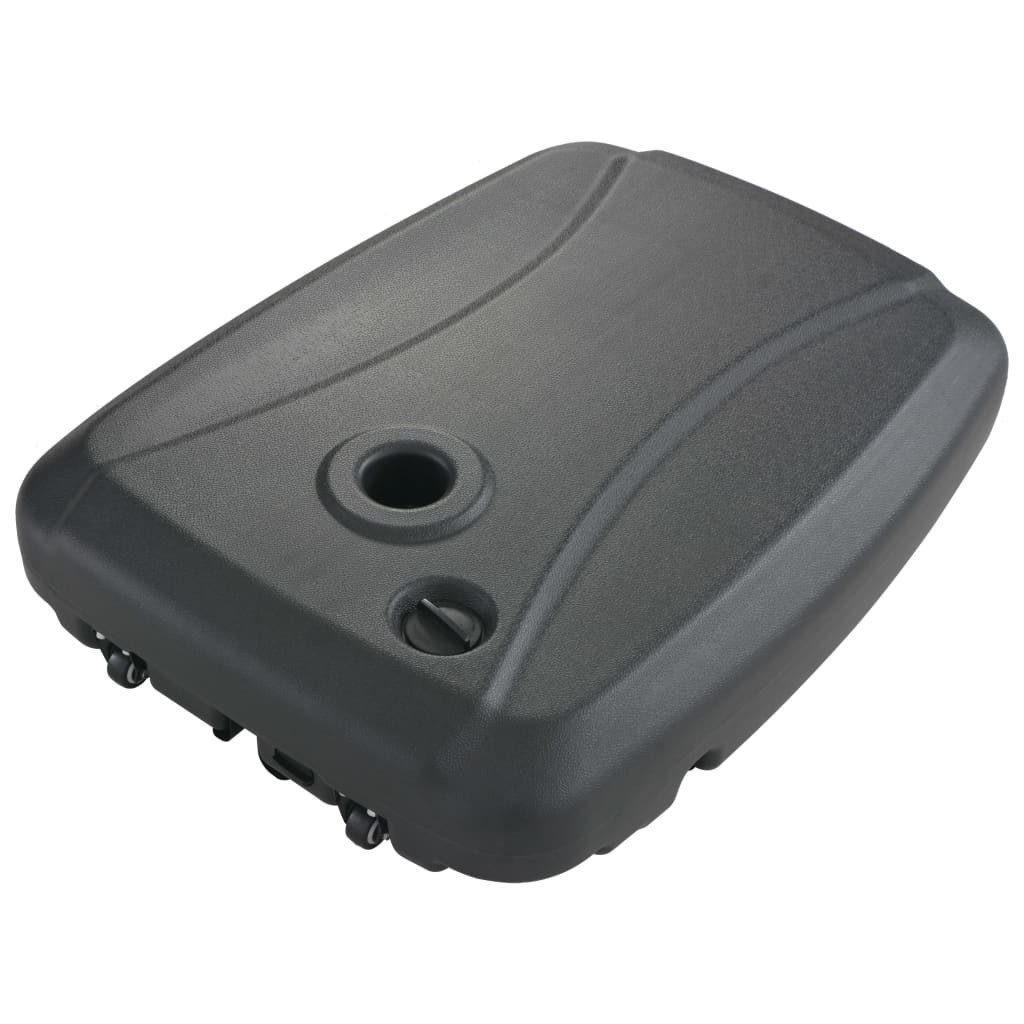 vidaXL Schirmhalter Sonnenschirmständer Schwarz