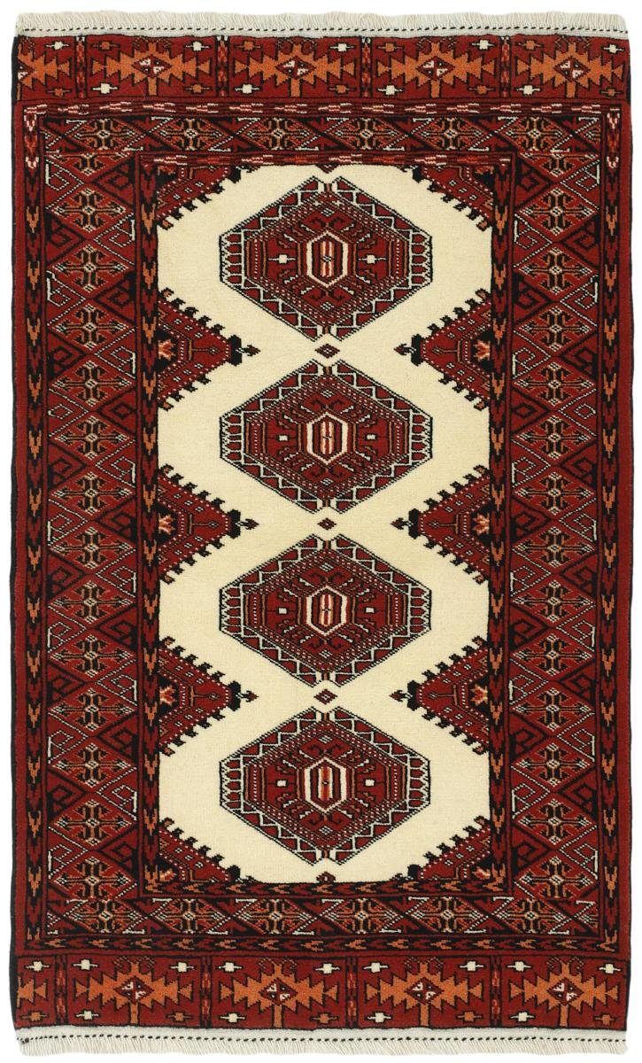 Orientteppich Turkaman 84x124 Handgeknüpfter Orientteppich / Perserteppich, Nain Trading, rechteckig, Höhe: 6 mm