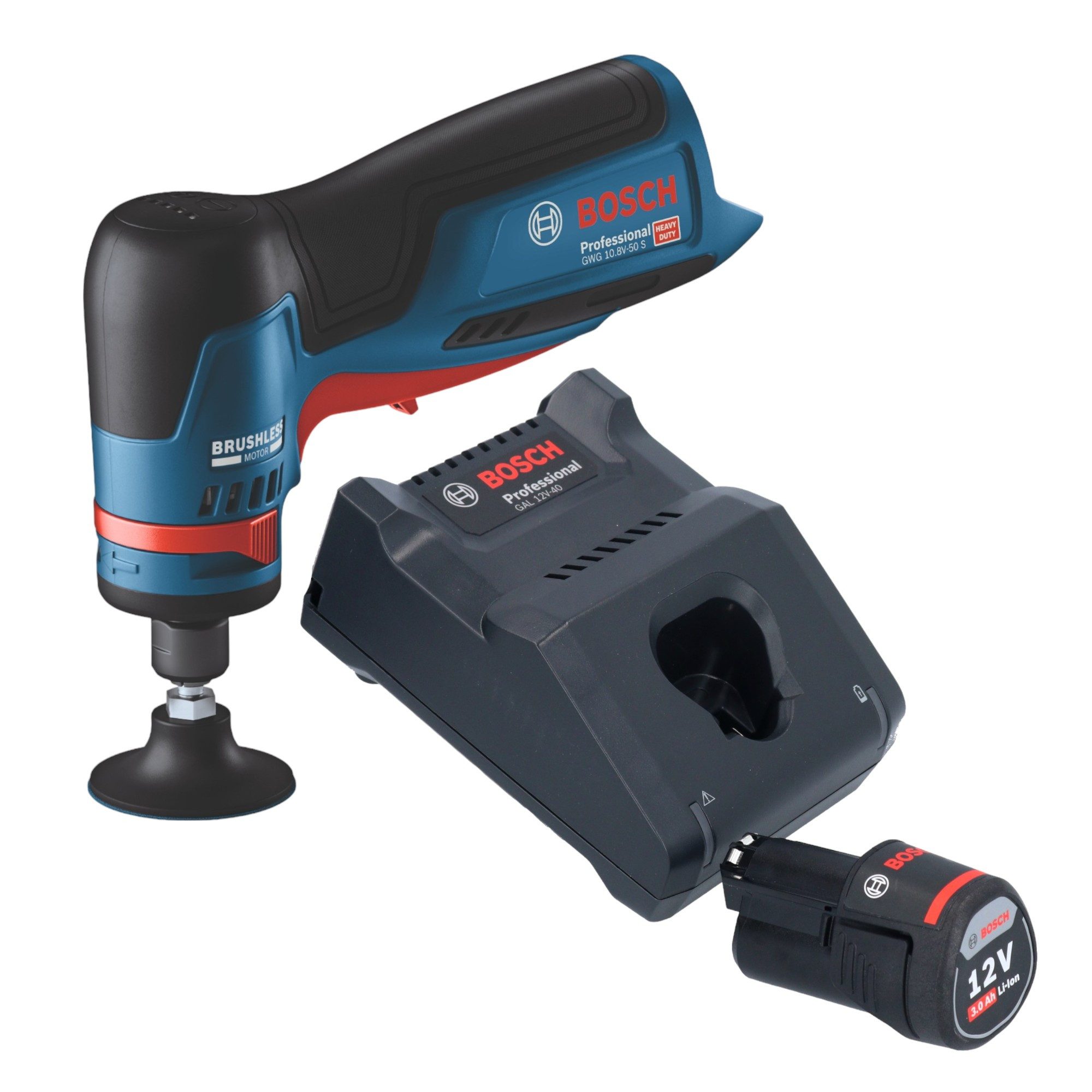 Bosch Professional Akku-Geradschleifer GWG 12V-50 S Professional Akku Geradschleifer 12 V 6 mm Brushless