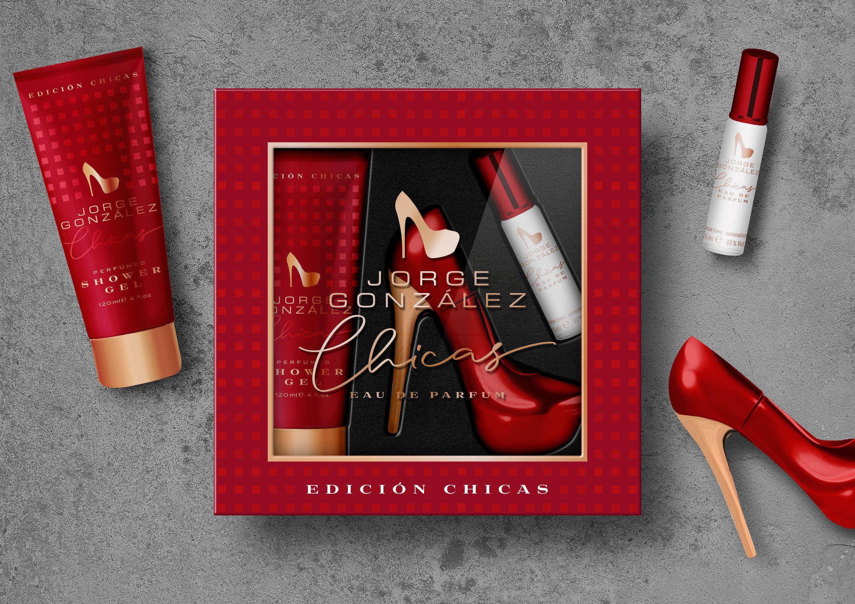 Eau de Parfum JORGE GONZÁLEZ EDICIÓN CHICAS 3er Gift Box, Eau de Parfum, Geschenkset