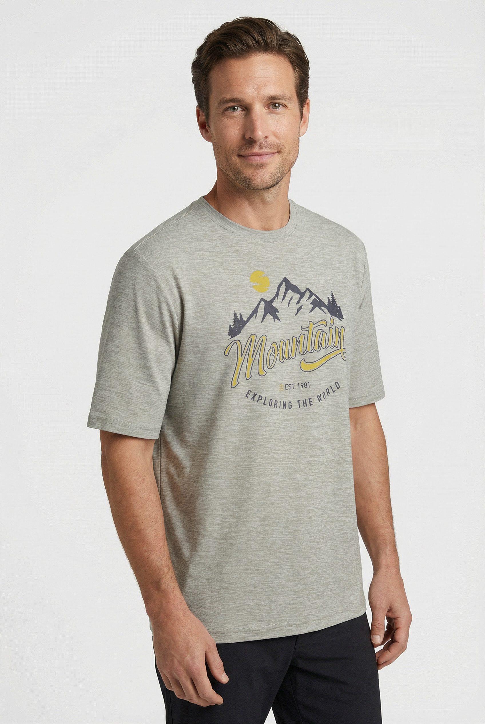 Killtec Funktionsshirt KOS 24 MN TSHRT feuchtigkeitstransportierend, schnell trocknend, mit Adventure-Print