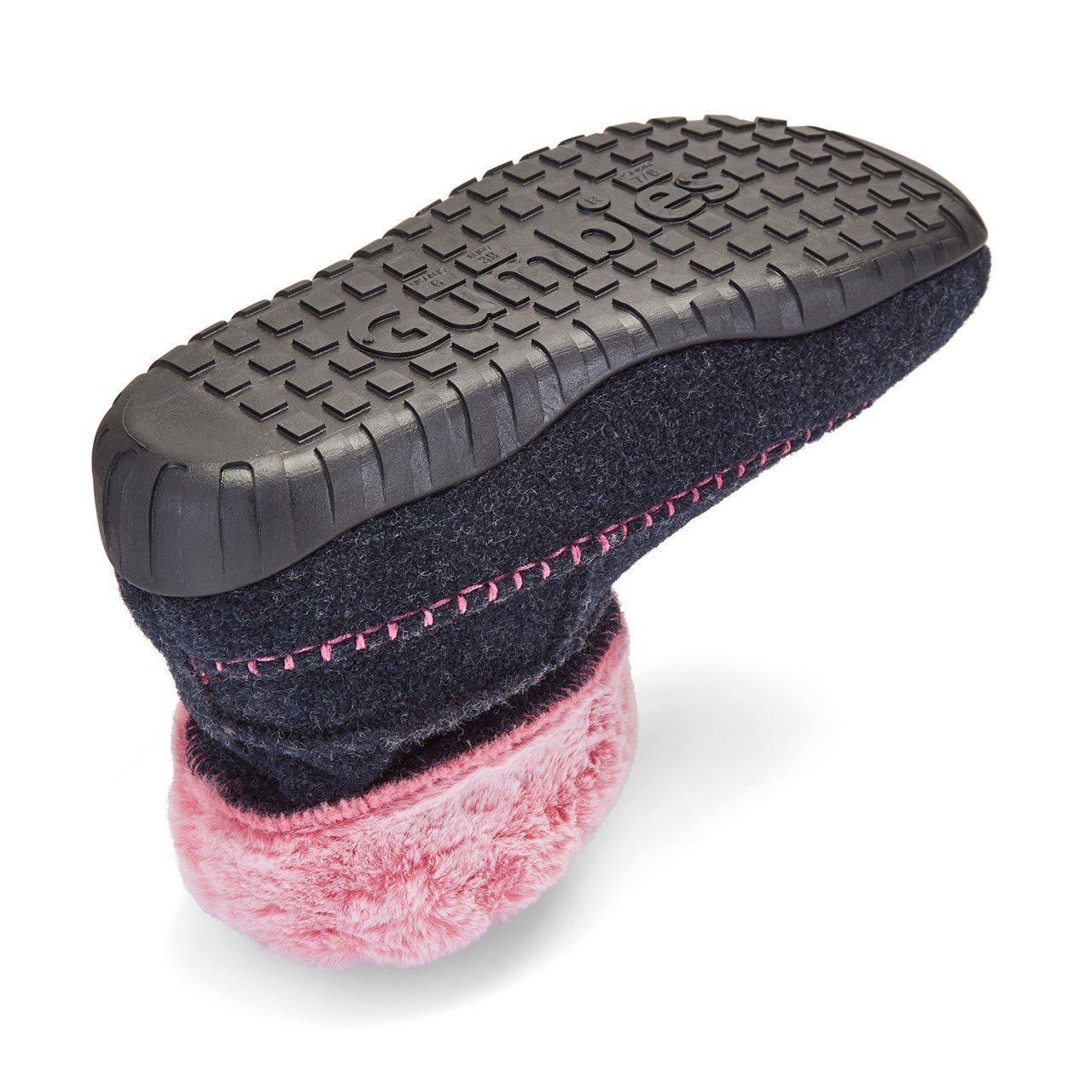 Gumbies Ossa High navyblau/pink Damen Hausschuh