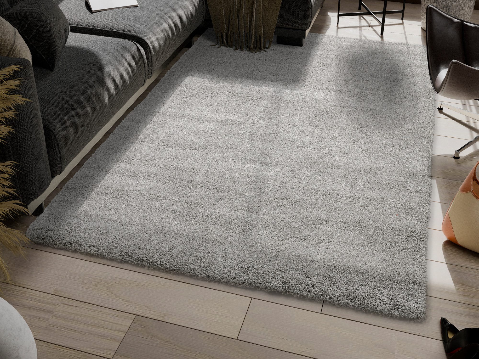 OCI DIE TEPPICHMARKE Hochflor-Teppich MONTIS, rechteckig, Höhe: 45 mm, uni, Langflor, Shaggy, auch in rund, quadratisch und Läufer erhältlich