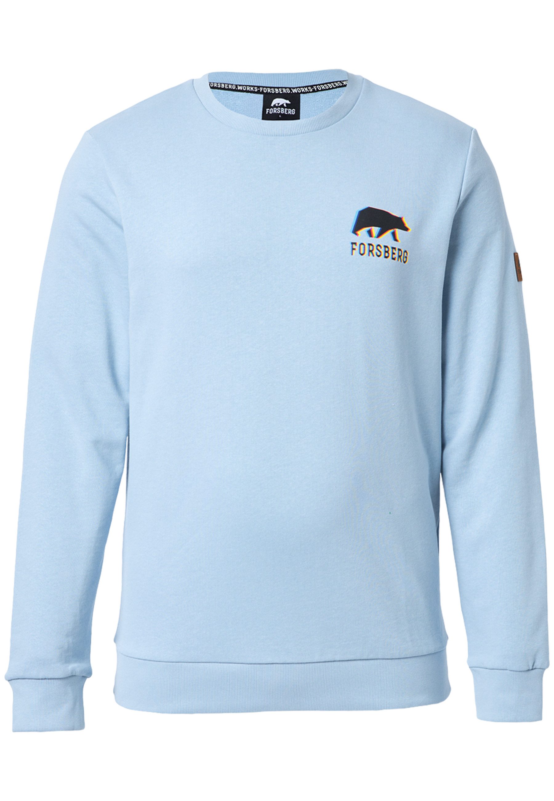 FORSBERG Sweatshirt mit kleinem Anaglyph-Logo