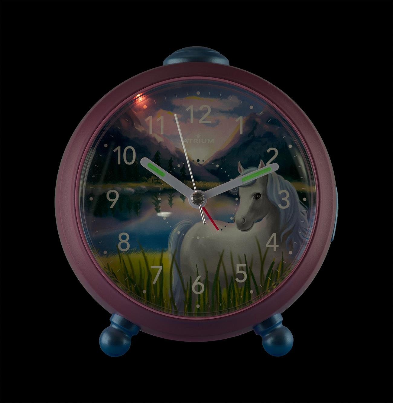 Atrium Quarzwecker A932-17 Kinderwecker,Mädchen,Geschenkidee,Schulanfang,Geburtstag,Kinderzimmer