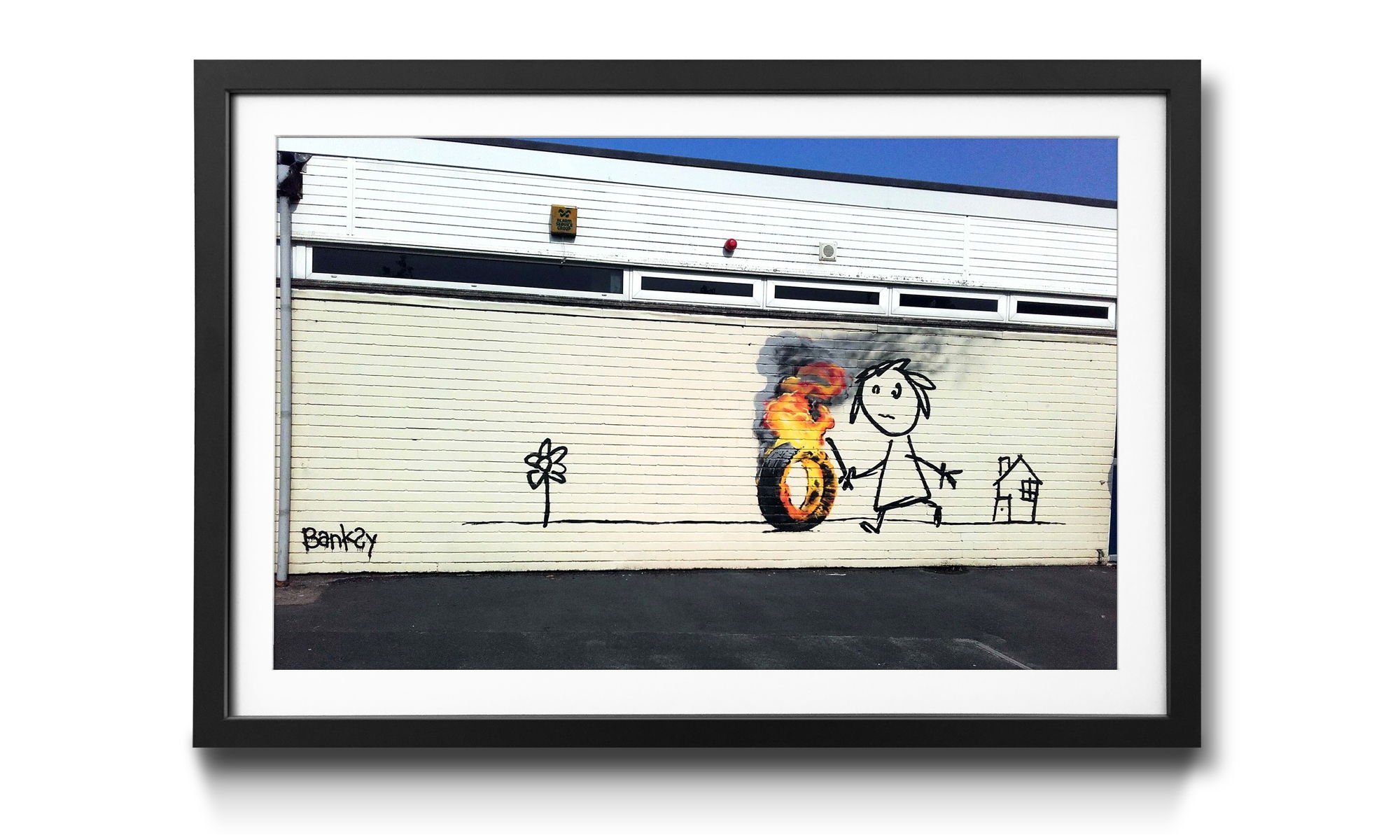 WandbilderXXL Kunstdruck Play With Fire, Banksy, Wandbild, in 4 Größen erhältlich
