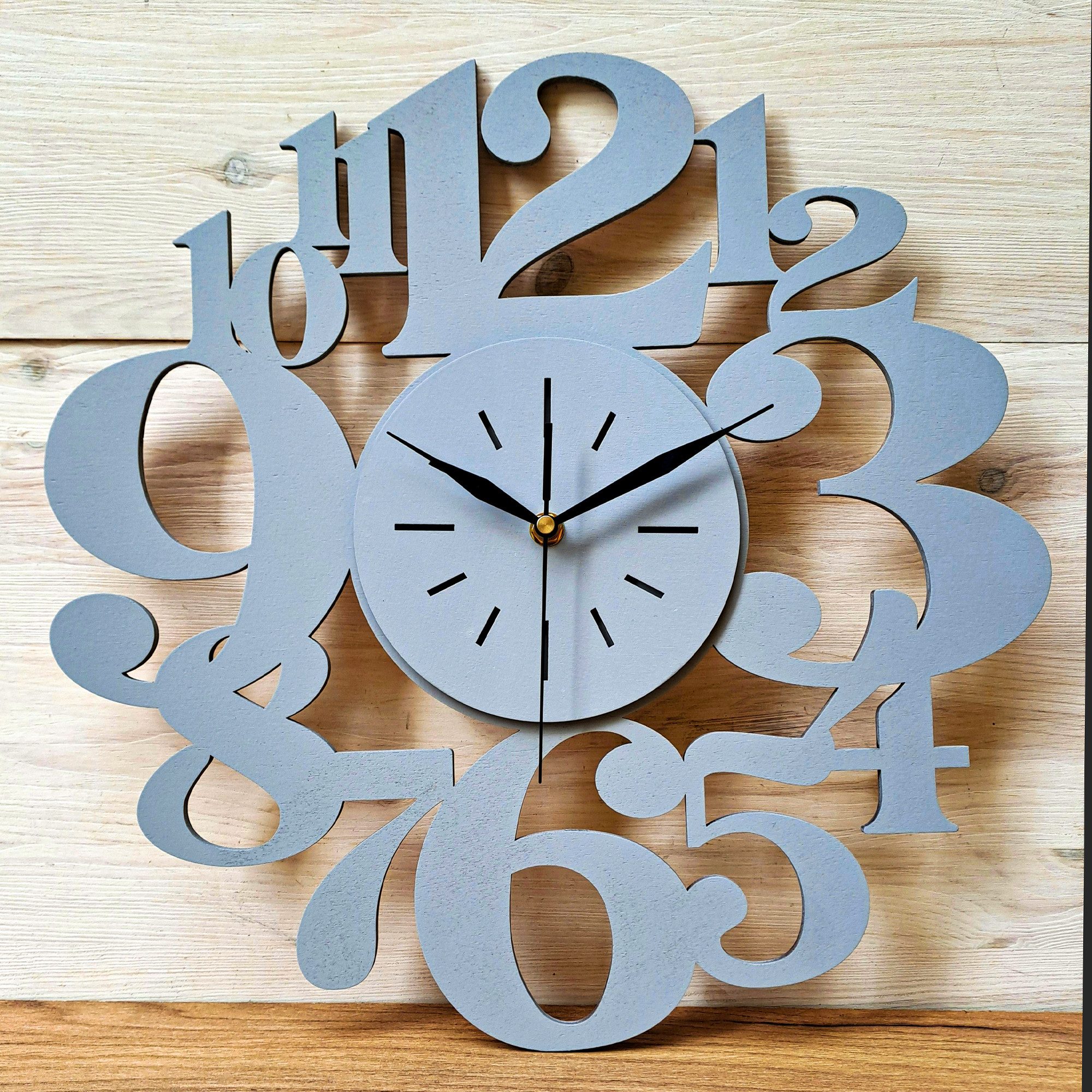 ORNAMENTI Wanduhr Handmade, grosse,modern, geometrisch, holz, günstig online kaufen