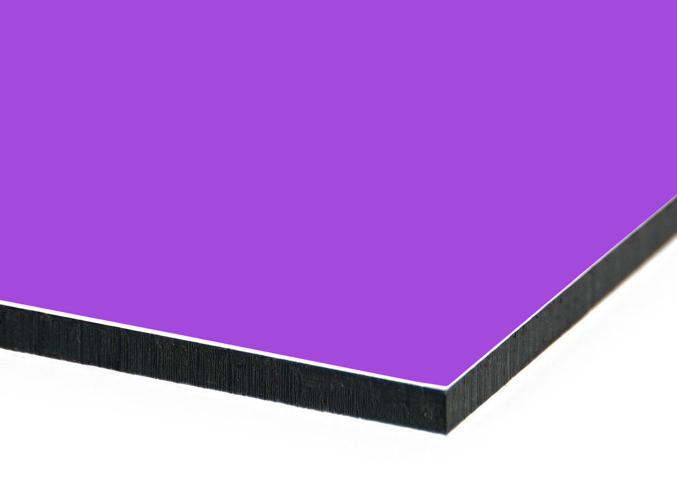 - queence Einfarbig - 60x40x0,3 & cm Violett Herdspritzschutz Spüle, - - Farben (1-tlg), Fliesenschutz Herd Spritzschutz für Küchenrückwand Alu-Dibond Verschiedene -