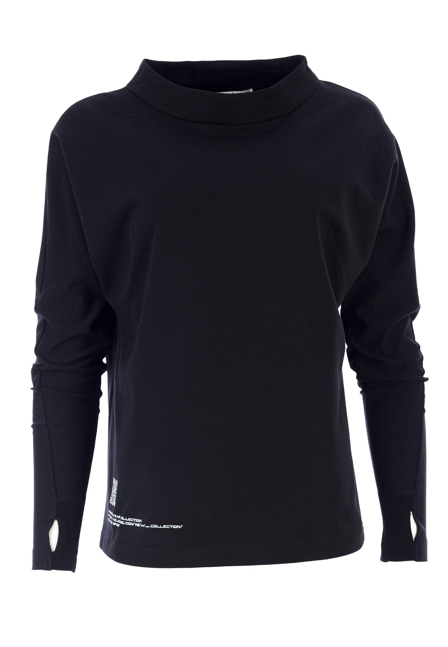 HELMIDGE Sweatshirt Longsweatshirt schwarz