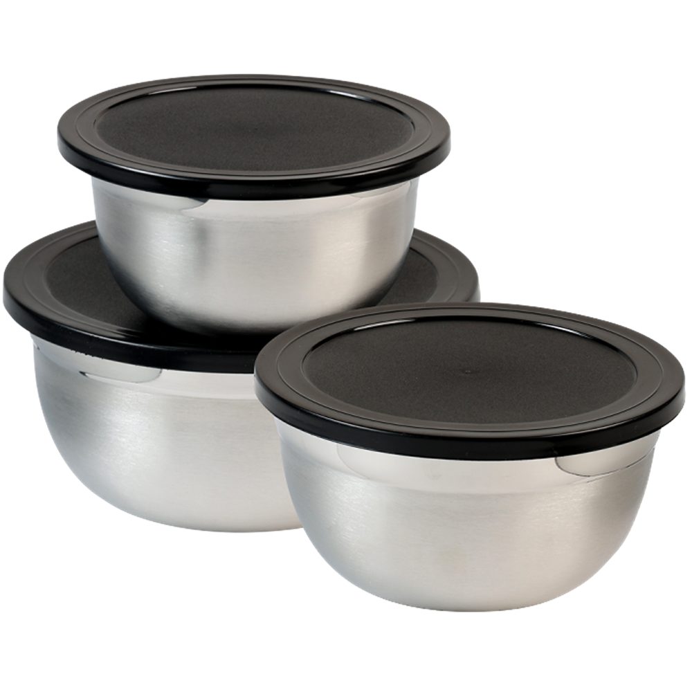 KESPER® Rührschüssel, 3er Set, Rührschüssel, mit Deckel