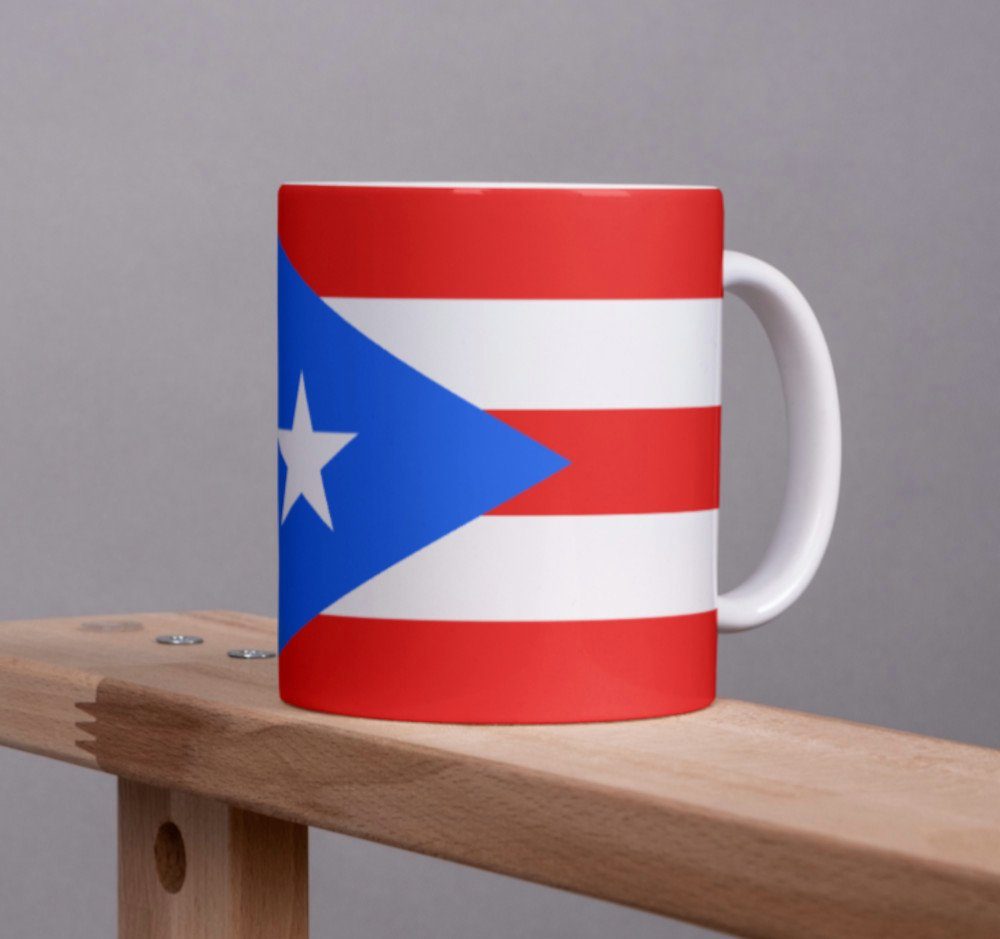 Tinisu Tasse Puerto Rico Tasse Flagge Pot Kaffeetasse National Becher Kaffee Cup
