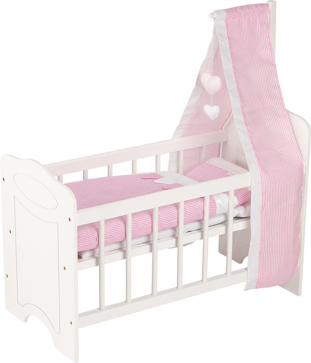 goki Puppenbett mit Himmel und Bettzeug