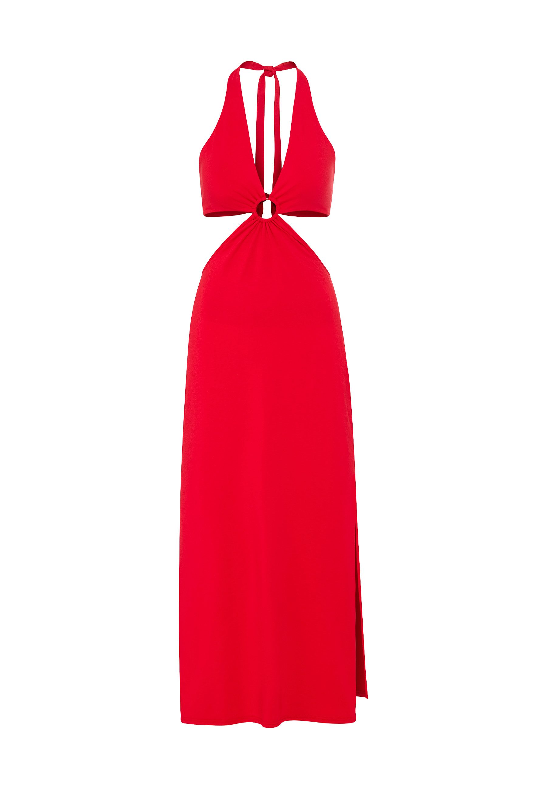 LSCN by LASCANA Neckholderkleid mit Cut-outs, Maxikleid