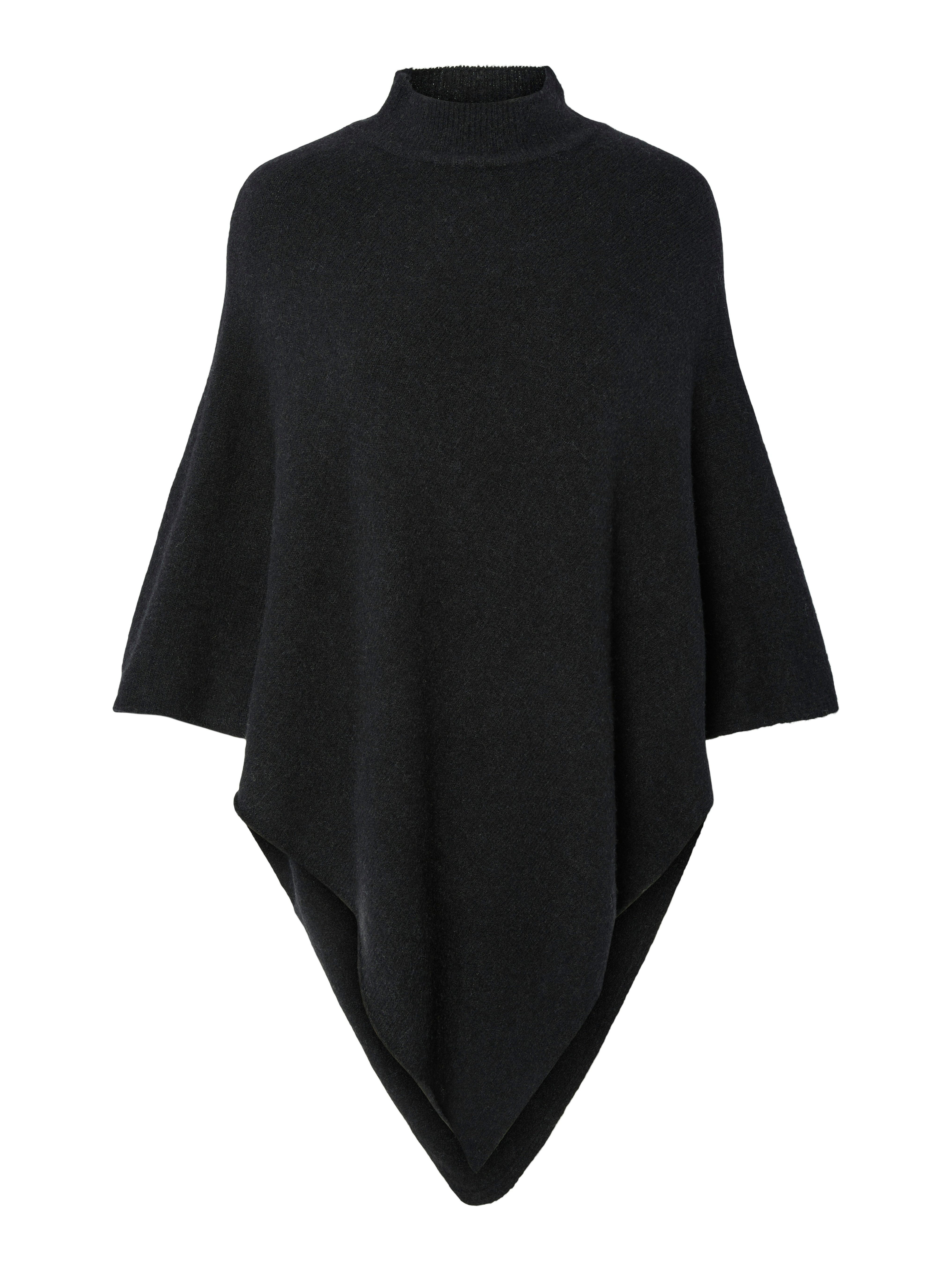 pieces Strickponcho PCFORTUNA HIGH NECK PONCHO NOOS BC