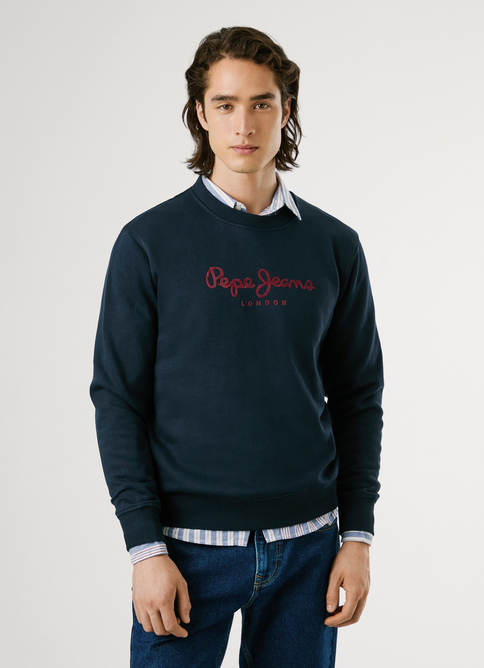 Pepe Jeans Sweatshirt MACBETH PLAIN CREW Regular Fit mit Rundhals günstig online kaufen