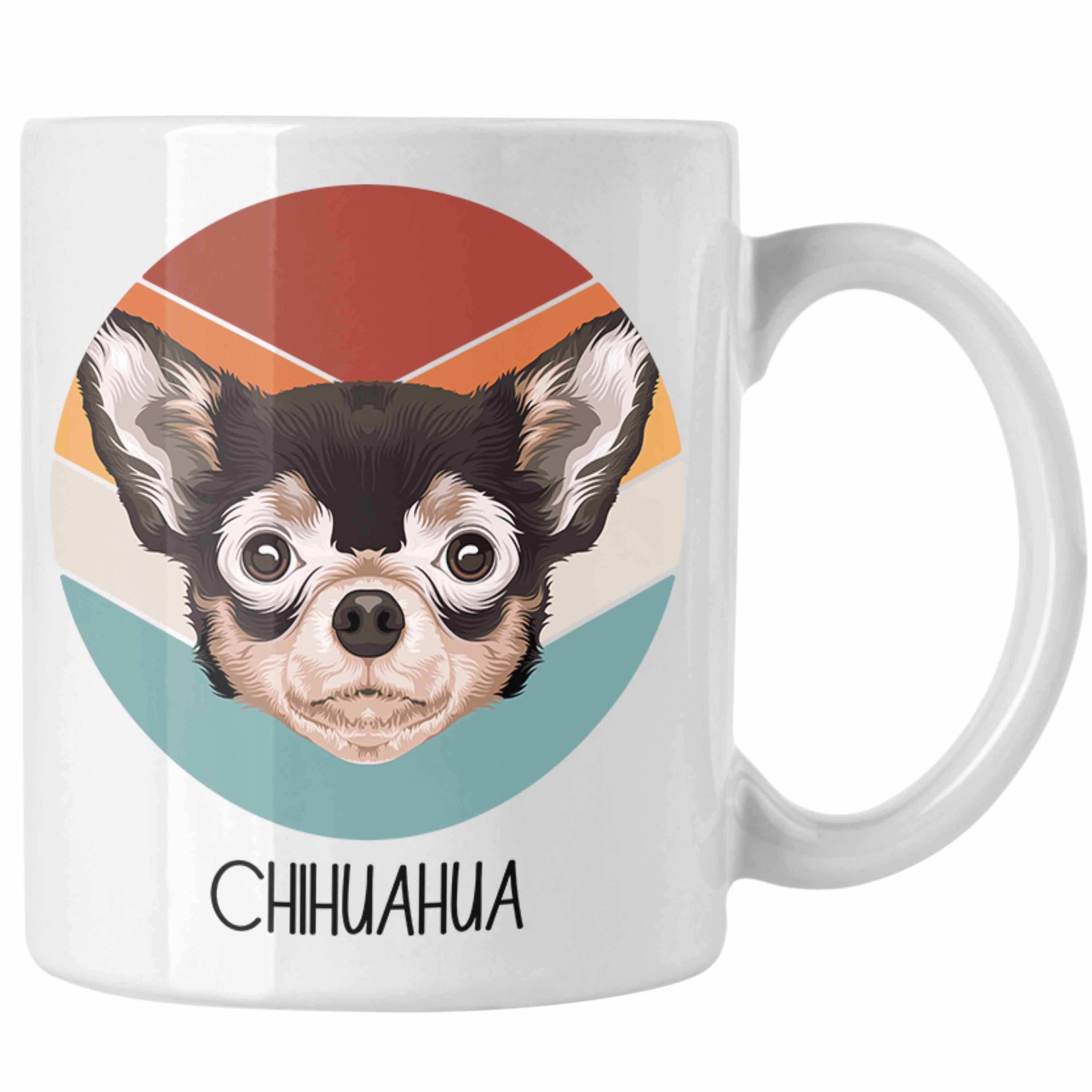 Trendation Chihuah Chihuahua Weiss Spruch Besitzer Geschenkidee Lustiger Tasse Geschenk Tasse