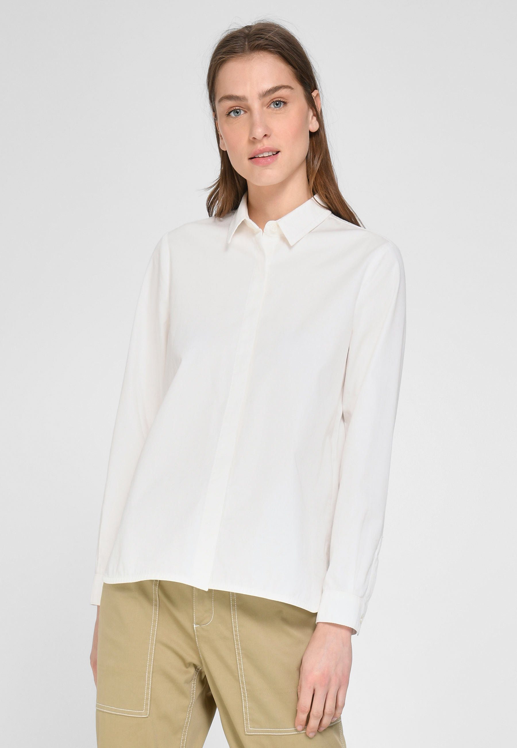 DAY.LIKE Hemdbluse mit Design klassischem Cotton