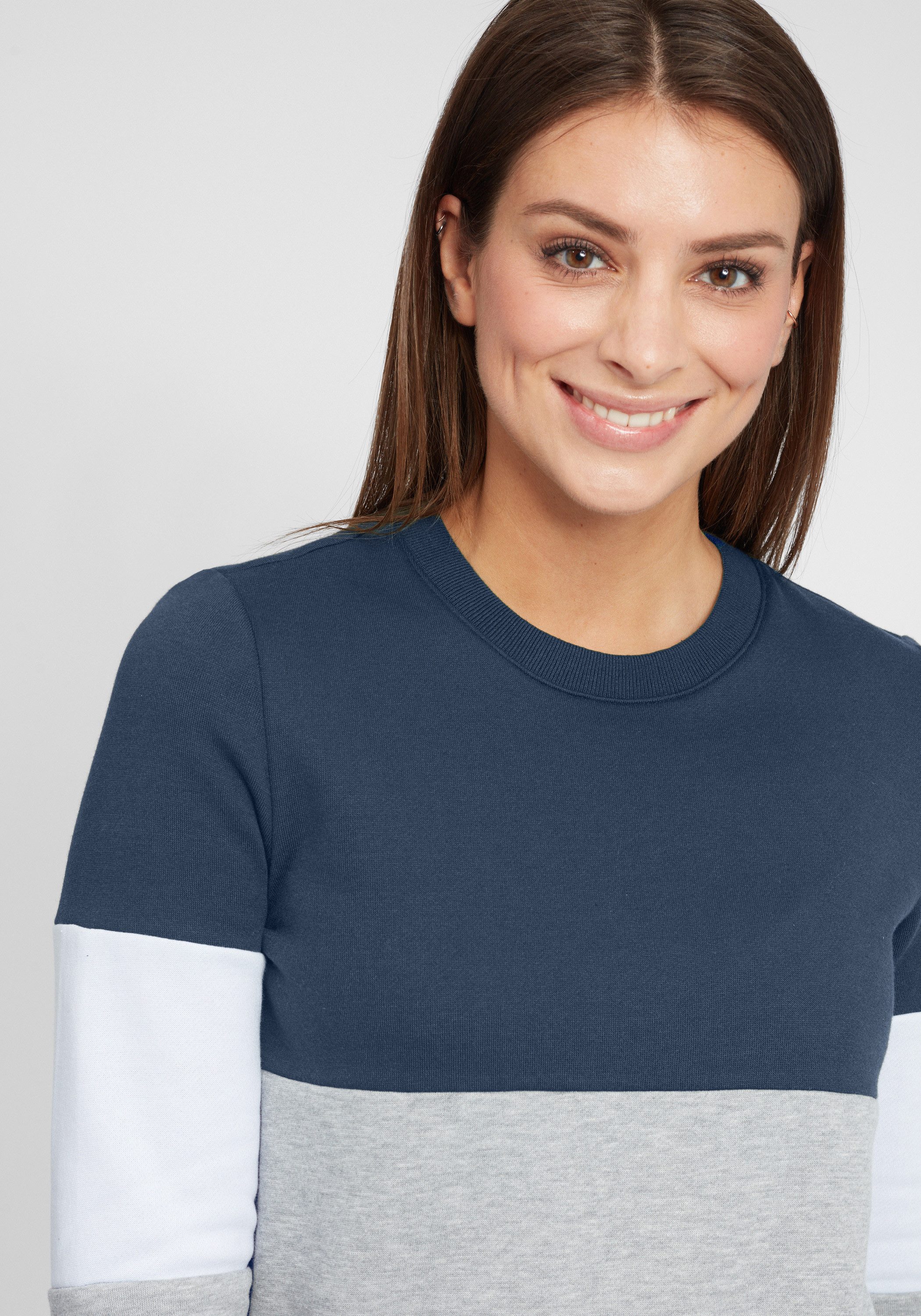 OXMO Hoodie OXOmaya Sportlicher Sweatpullover mit kontrastreichem Muster – Bild 5 von 5