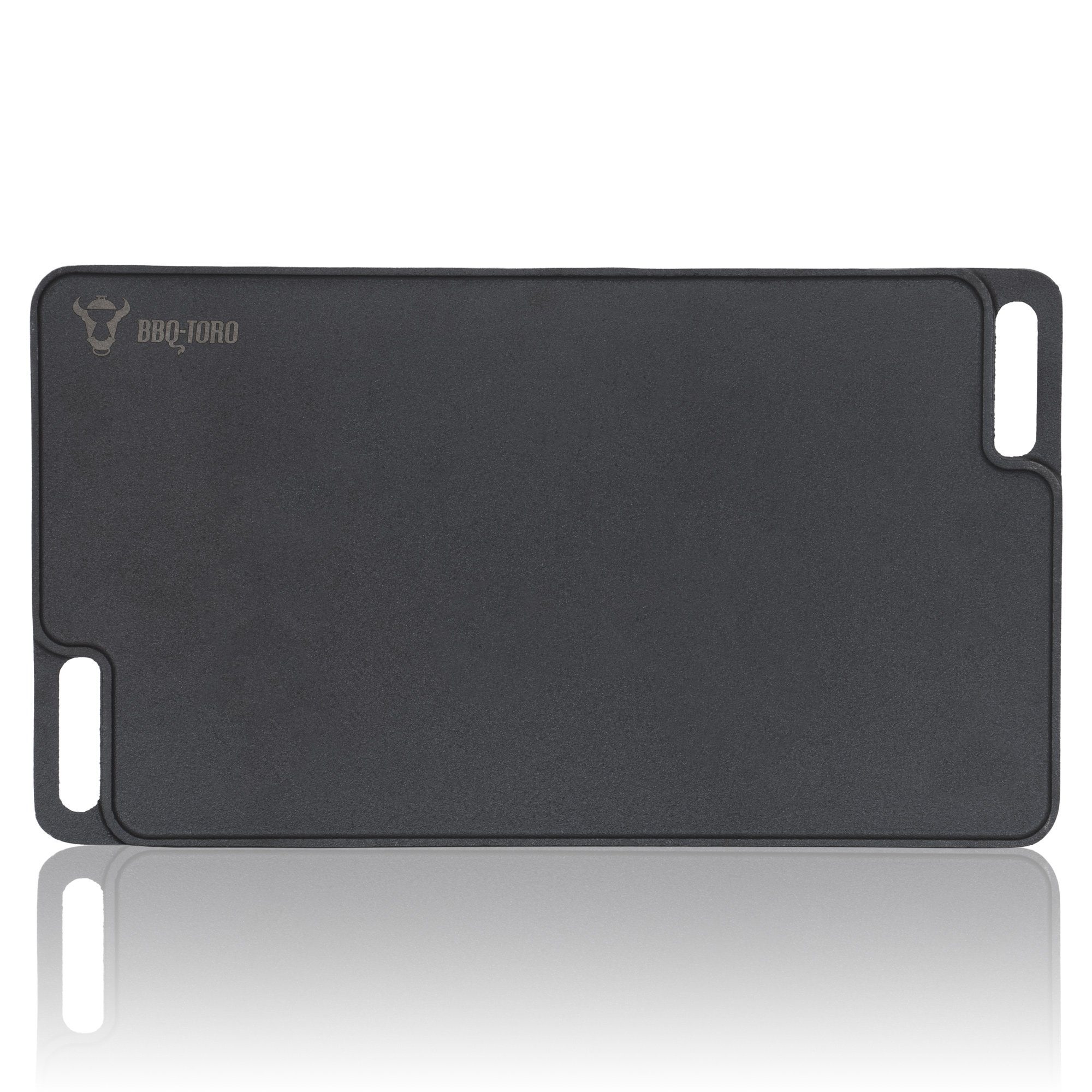 BBQ-Toro Grillplatte Gusseisen,mit Griffen, 45 x 25,5 cm, BBQ Plancha, pre-seasoned