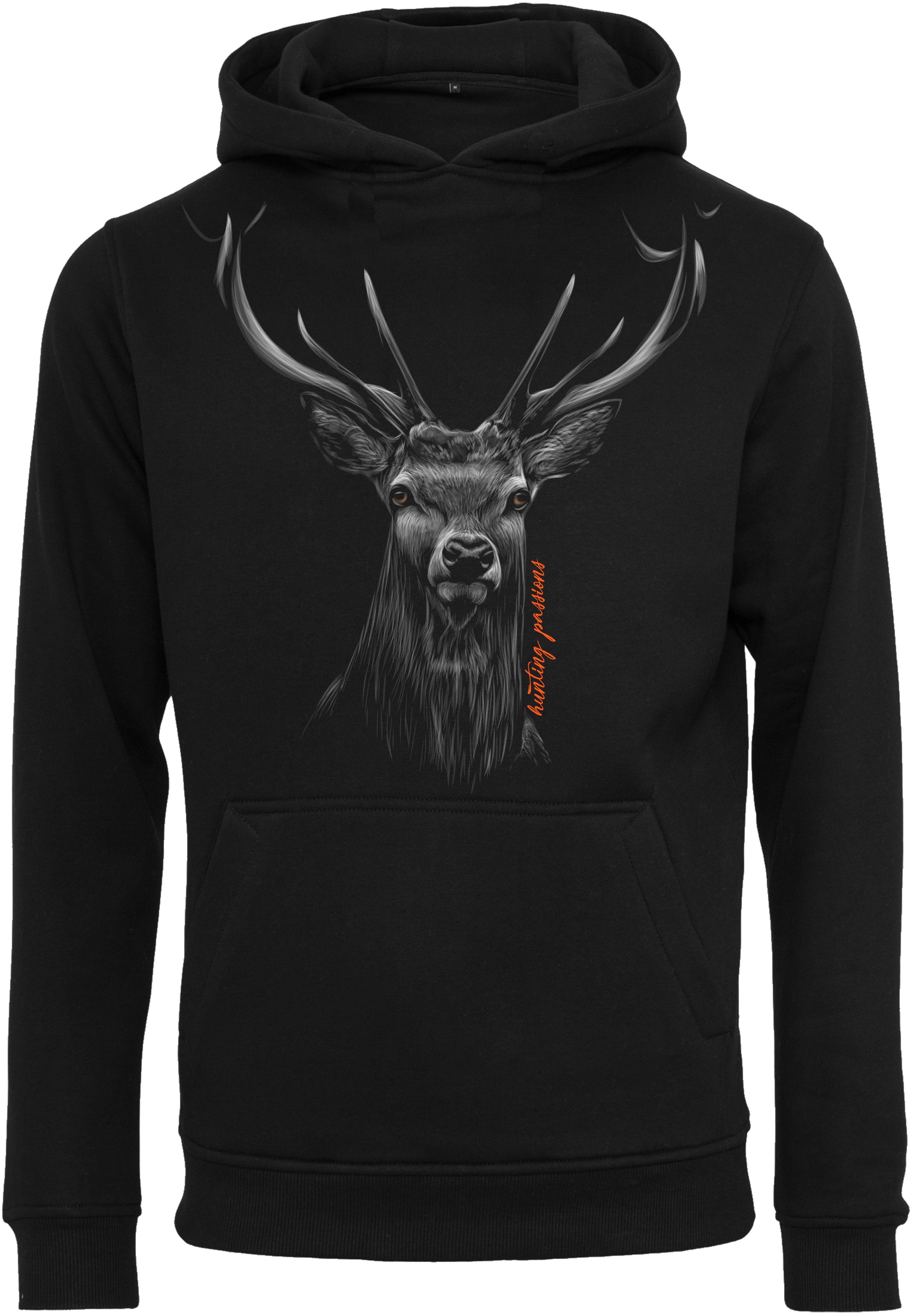 Baddery Kapuzenpullover Jäger Hoodie - Hunting Passion - Geschenk für Jäger, hochwertiger Siebdruck, auch Übergrößen